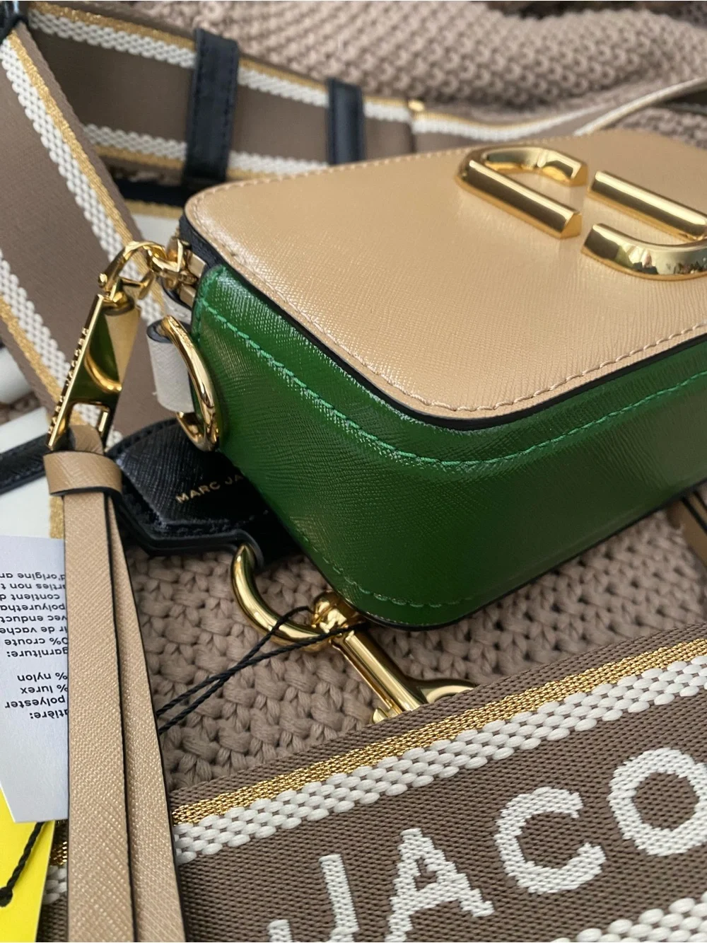 Marc Jacobs leather snap shot crossbody bag NEW NWT